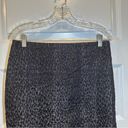 ABS Allen Schwartz ABS Platinum Black/Blue Animal Print Pencil Skirt size 6 Photo 2