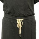 n:philanthropy  Womens L Ribbed 100% Cotton Jumpsuit Black Short Sleeve $168 NWT Photo 4