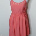 Divided H&M pink floral lace mini dress size medium Photo 0