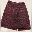 J.Jill  multi  tweed pencil skirt maroon wine color XS women’s stretchy Photo 0