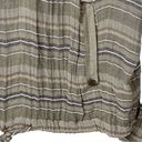 prAna  Baja Striped Cargo Green Popover Hooded Sweatshirt Size Medium Photo 1