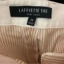 Lafayette 148  Wide Leg Pine Strip Crop Capri Pants Size 14 Photo 6