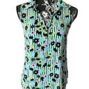 Modcloth  Floral Shirt Top Sleeveless Tank Small Photo 0