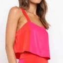 Petal and Pup  Lula Red & Pink Colorblock Cropped Tank Top 4 Photo 6