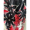 Hula Bay Hawaiian Tahitian Tribal Tiare Floral Strapless Flowy Jumpsuit M Red Size M Photo 2