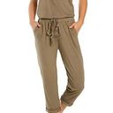 Michael Stars  Sleeveless Tank-Style Cropped Jersey Jumpsuit in Olive Green Large Photo 0