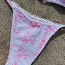 Boutique White With Pink Bows Bikini Set Photo 3