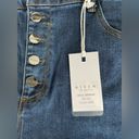 Risen  Jeans High Rise Wide Leg Button Fly Dark Wash Denim Size 2X NWT Photo 9