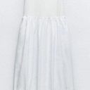 ZARA NEW  NEW WOMAN SS24 WHITE CONTRAST BALLOON MIDI DRESS SMALL REF:4661… Photo 3