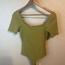 n:philanthropy  NWT Green Ribbed Bodysuit Size Medium Photo 0