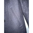 American Eagle  Outfitters Charcoal Gray Wool Blend Pea Coat Women's Size‎ S Photo 2