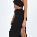 Princess Polly Ellie Black Ribbed Cropped Tank + Midi Skirt Coord Set 12 Photo 3