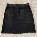 Zadig & Voltaire  Juny Used Black Denim Cut Off Skirt Photo 1