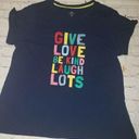 st. john's bay Nwt Womens  Give Love Be Kind Laugh Lots T-Shirt Size 0x Photo 0