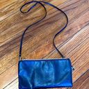 Relic  Black Leather Foldable Zipper Shoulder Bag Photo 0