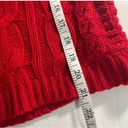 SO Red Cable Knit Pull Over Long Sleeve Sweater Women’s Size Small Photo 8