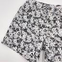 Daisy Vintage High Rise Jean Shorts Floral Black White  Print Denim Quirky Spring Photo 9