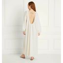 Hill House  Ivory Coconut Milk Long Sleeve Backless The Simone Maxi Dress Small Photo 4