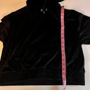 Weekend Edition Women's Long Sleeve Black Velour Cropped Sweatshirt Sz L Size L Photo 4