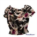 Ted Baker  London Sheer Drape V Neck Ruffle Puff Short sleeve Blouse Photo 6