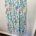 Tanya Taylor  Women's Neves White Floral Wrap Tie Waist V-Neckline Dress Size 14 Photo 5