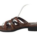 Cole Haan  Womens Size 8 AA Leather Southwestern Country Sandals Metal TINY FLAW Photo 5