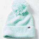 Urban Outfitters Mint Green Ribbed UO Chunky Knot Beanie Pompom Photo 0