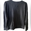 Stateside NEW REVOLVE  Lace-Up Dark Grey Sweatshirt Size M / Medium Photo 3