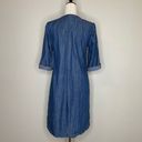 Spense Lyocell Blend Women’s Blue Chambray Shirt Dress Size 6 Photo 7