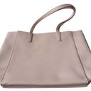 Monique Lhuillier Tote Bag Pink Faux Leather Gold Logo NWT Purse 13"x17.5"x5" Photo 10