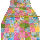 Lilly Pulitzer  Patchwork Floral Back Tie Dress Sz. 4 Vintage White Label Photo 9