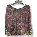 Tracy Reese Plenty  Womens Tunic Top Multicolor Floral Long Sleeve Petites P Photo 4