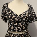 SheIn Two Piece Floral Cropped Top And Skirt Photo 2