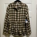 Arizona Jeans Arizona Jean Co Women’s Long Sleeves Flannel Button down Cotton Plaid Shirt Sz S Photo 2