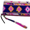 Simply Southern  Pink &‎ Blue Aztec Print Wristlet Photo 0