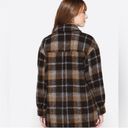 Madewell  Shacket Womens 1X Brown Plaid Wool Alpaca Belrose Shirt Jacket NEW Photo 1