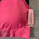 Juicy Couture NWT  Logo 2 Piece Hot Pink & Black Sports Bra Set Photo 2