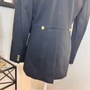 Tommy Hilfiger  Equestrian Blazer Jacket Size 4 Black
Gold Buttons Velvet Trim‎ Photo 5