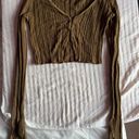 Urban Outfitters Olive Green Cardigan Cropped Sweater Photo 0