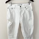 Abercrombie & Fitch  Mom Jeans Distressed White Jeans Size 8R Preppy Photo 1