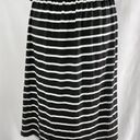 Market & Spruce New  Cut Out Back Striped T-Shirt Dress Black White Size Large Photo 9