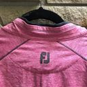 FootJoy  Womens Performance Pullover 1/2 Zip Pink Heather Golf Long Sleeve Small Photo 4