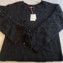 n:philanthropy NEW! $228  Amy Lace-Up Sleeve Sweater Black Cat Size Small Photo 4