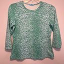 J. McLaughlin  Catalina Cloth Signature Tee in Vibrant Leopard Print Sz L Photo 1