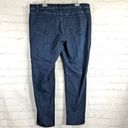 J.Jill  Denim Women Jeans Sz 18 Slim Leg Authentic Fit Dark Wash Stretch Mid Rise Photo 3