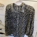 Free People  Dani button up blouse snake and floral print preloved Photo 4