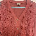 Sigrid Olsen Sport Pink Rose Button up Cardigan Photo 1