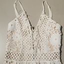 Lac Bleu New  White Lace Romper Photo 4