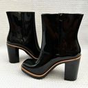 Melissa  Black Tan Trim Classic Heeled Rain Boot Booties EU 40 US 9 Photo 7