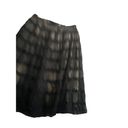 Apostrophe  Black Nude Tulle Tiered A Line Midi Skirt Size 12 Photo 1